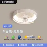 臥室風扇燈LED吸頂燈房間燈具搖頭風扇燈吸頂燈現代簡約360度搖頭吊扇燈極簡創意主臥書房燈具