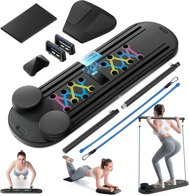 Pilates Reformer Machine 6-in-1 Multifunctional Portable Exercise Equipment ....