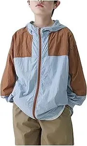 [Jueshanzj] Bestgift Kids sunsuit summer thin jacket upf50+ boys sunwear