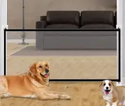 Magic Gate for Dogs, Dog Gate, Pet Safety Gate, Portable Folding Mesh Magic Gate