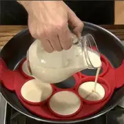 Nonstick Egg Ring Maker Silicone Kitchen Breakfast Omelette Tools Pancake Mould