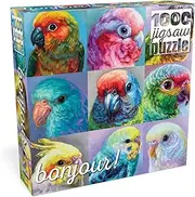 [Buffalo Games] Holly Storlie - Bonjour - Parrot Perfection - 1000 Piece Jigsaw Puzzle for Adults Challenging Puzzle Perfect for Game Nights - Finished Puzzle Size is 26.75 x 19.75