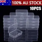 10pcs Small Plastic Clear Transparent Container Case Storage Box Organizer Tool