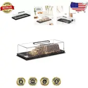 Versatile Rectangular Dessert Holder with Lucite Lid - Perfect for Gifting