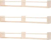 Nursery Shelves for Wall,Kids Bookshelves Set of 3,Floating Bookshelf Baby Book
