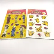14+ Vintage Pokemon Stickers SandyLion 1999 - Pikachu Ash James Jessie Misty etc
