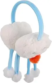 [Baluue] Cute Snowman Earmuffs for Elastic Fit Winter Ear Warmers Cozy and Comfortable Cold Weather Accessories Fun Snowman Design for Outdoor Activities