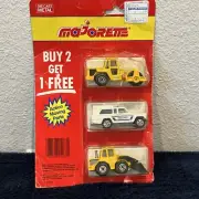 MAJORETTE 3 PACK DIE CAST roller ambulance front end loader