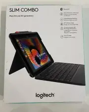 Logitech Slim Combo Case with Backlit Bluetooth Keyboard For iPad 5th & 6th Gen