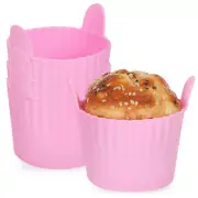 4 Pcs Silicone Muffin Cases Cupcake Silicone Molds Cupcake Molds Baking Molds