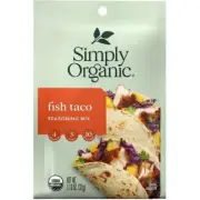 Simply Organic Fish Taco Seasoning (Pack of 6)