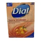 Dial Silk & Seaberry Gentle Cleansing Skin Care Bar Soap (8 Bars)