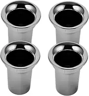 Angoily 4Pcs Silver Plated Subwoofer Port Speaker Vent Tube Easy Install Speaker Box Port Tubes for Home Car Audio