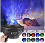 Night Light Projector Star Baby Kids Bedroom Game Room Bluetooth Music Speaker