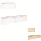 3x Solid Wood Pine TV Cabinets TV Stand Unit Wall Shelf Multi Colours vidaXL