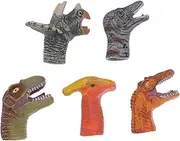 Adorable Dinosaur Finger Puppet Toys for Toddlers 5 Styles Kids Educational Hand Puppet Set