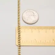 10K Yellow Gold Hollow Miami Cuban Anklet 4.0mm 10" - Curb Chain Link Women Men