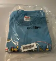SUPREME VARSITY TEE BRIGHT BLUE SIZE LARGE (AUTHENTIC) (BRAND NEW) SS24 WEEK 19