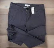 Ann Taylor Loft Chino Pants Trousers Stretch Zip Cuffs Low Rise Women Sz 2 NWT