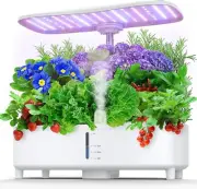 Hydroponics Growing System Kit 15 Pods Misting Herb Garden Indoor Garden Indoor