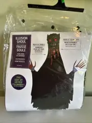NEW Illusion Halloween Ghoul Costume Child Size Med (8-10) Eye Light Up