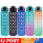 1L Sports Water Bottle Gym Travel Drinking Leakproof Bottle With Straw BPA Free