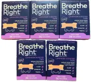 130 BREATHE RIGHT NASAL STRIPS LAVENDER SCENTED TAN ( 5 x 26 CT BOXES ) EXP 2026