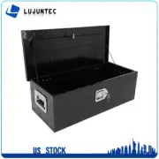 30" Aluminum Trailer Tool Box Black Utility Tool Box For Pick Up Truck RV
