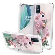 Clear Case Compatible with OnePlus Nord N10 for OnePlus N10 PinkHummingbird