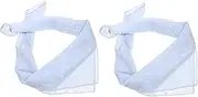 [ANDRESLAD] 2pcs Square Width Scarves Versatile Fashion Neck Scarves Lady Shawls for Women