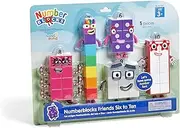 Hand2Mind Numberblocks Friends Six to Ten Figures, Cartoon Action Figure Set, Playsets, Small Figurines, Number Toys, Math Toys for Kids 3-5, Birthday Gifts