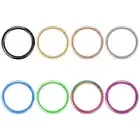 8pcs Titanium Nose Ring Hoops, 20 Gauge Hinged Nose Rings 7mm Septum Clicker,...