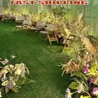 Square Artificial Grass Mat Grass Deck Tiles Turf Mat Grass Rug for Garden Decor
