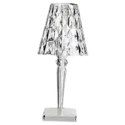 Crystal Table Lamp with 3-way Dimmable Light, USB Rechargeable Ms-cl-tc-001