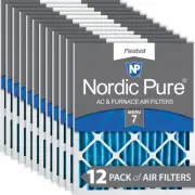 Replacement for 18X24X2 MERV 7 MPR 600 12 PIECES ACTUAL SIZE 17.38 X 23.38 X