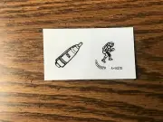 Outer Space / Orbit Gottlieb Pinball Machine Spinner Decals ( NEW )