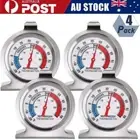 4x Stainless Steel Large Dial Fridge Thermometer Refrigerator Temperature Gauge
