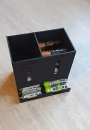 Battery Storage Box, 3D Printed and Sleek, Designed for AA and AAA Batteries