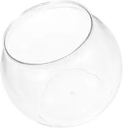 FOMIYES Goldfish Bowl Clear Bubble Bowl Fish Bowls Drink Shatterproof Mini Fish Tank Plastic Ivy Bowl Round Terrarium Bowl Plastic Bubble Bowl Betta Fish Office The Pet Betta Tank
