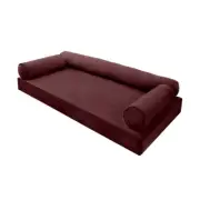 |SLIPCOVER ONLY| V6 Velvet Indoor Daybed Mattress Pillow Pipe Trim Full AD368