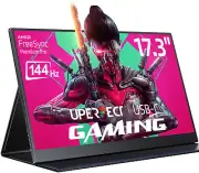 17.3" Portable Monitor Full HD 144Hz FreeSync Gaming Monitor for Switch PS5 Xbox