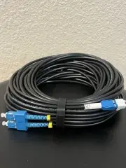 OD-5.0mm Outdoor - 65FT- Armored OS2 LC to SC Single Mode Fiber Cable LC-SC