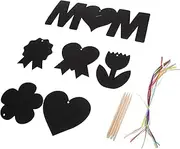 1 Set of Scratch Mother's Day Ornaments Scratch Off Cards Party Hanging Art Crafts