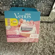 Gillette Venus 4 Refill cartridges (3 white tea/1 olay coconut) 3 blades (AA20)