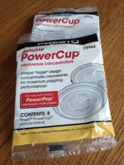 2 Ct Presto Genuine Power Cup Microwave POPCORN Popper Concentrators 09964