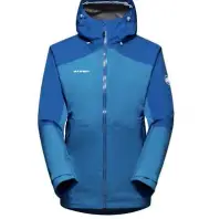 Mammut Convey Tour HS Hardshell Hooded Jacket Women's Small (Gentian Ice Blue)