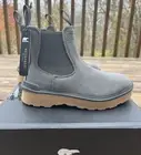 SOREL Women's Hi-Line Chelsea Boot - Quarry/Tawny Buff Size 5