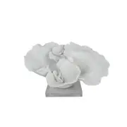 [Florabelle Living] Cape Cod White Coral On Clear Base