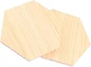 Holibanna 2pcs Painting Board Party Decorative Supply Architecture Model Materials Wood Project Panel Unfinished Wood Rectangle Craft Wood Coasters Craft Wall Decoration Panel for Wooden