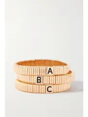 [Roxanne Assoulin] Roxanne Assoulin - Alphabet Gold-tone Bracelet - K K Gold